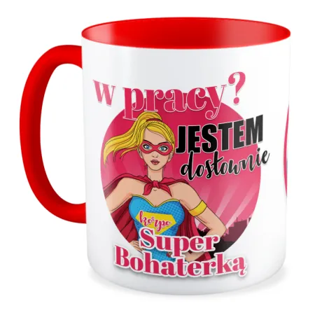 FOTO Kubek czerwony 330ml KORPO